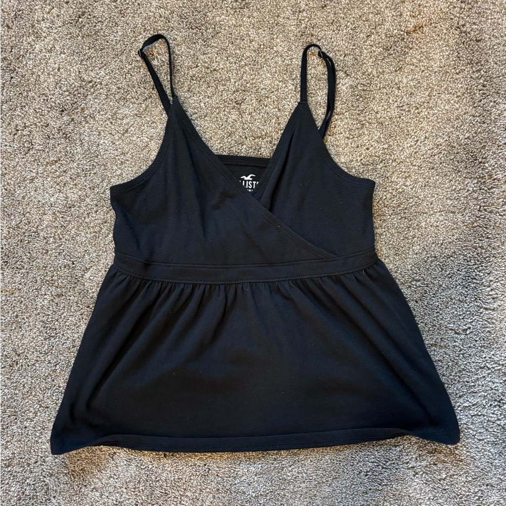 Hollister Black Bustier Peplum Camisole